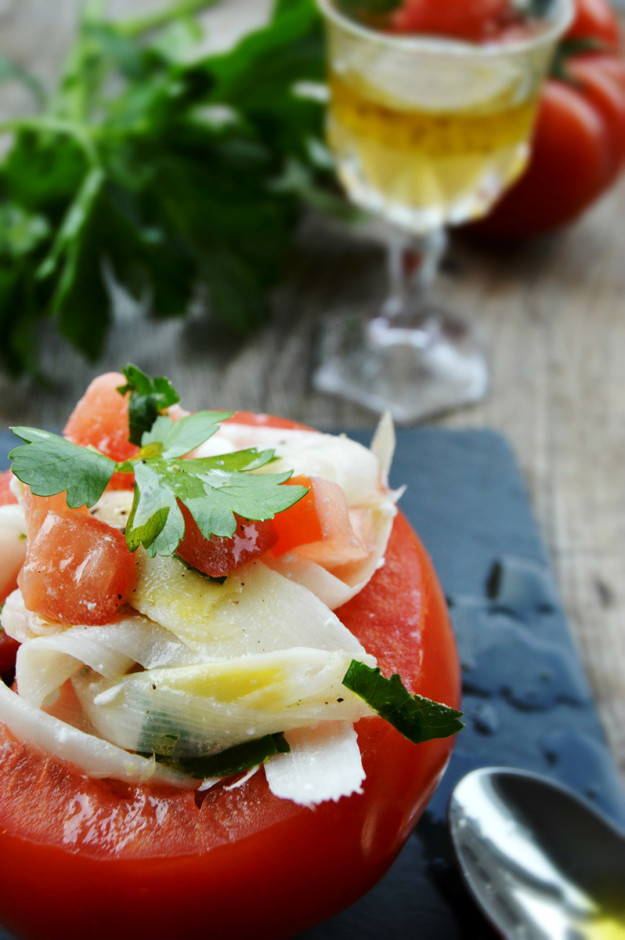Spargel-Tomaten-Salat mit würzigem Feta