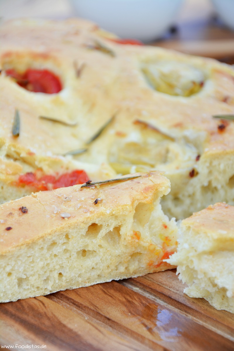 Fougasse mit Tomaten und Artisckocken, Brot backen › foodistas.de