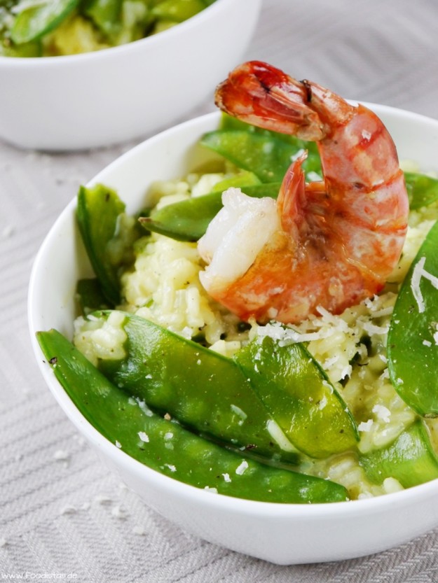 Risotto mit Kaiserschoten