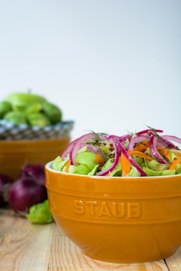 Rosenkohlsalat mit Quinoa