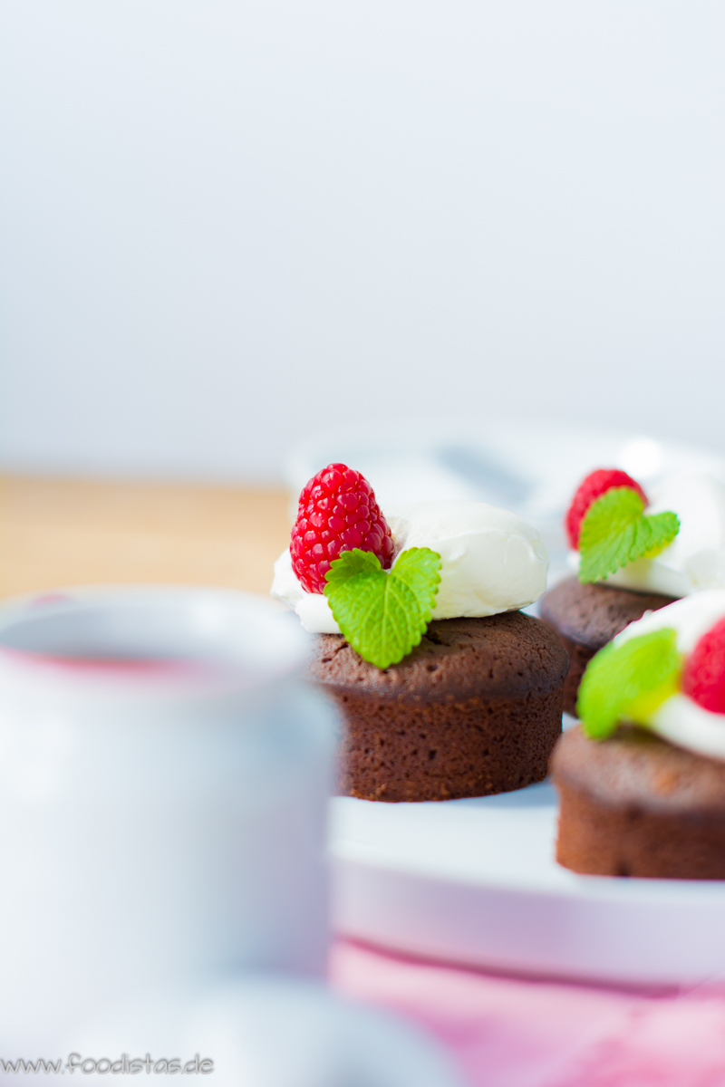 Schokotörtchen, Schoko Himbeer Kuchen, Kuchenrezept › foodistas.de