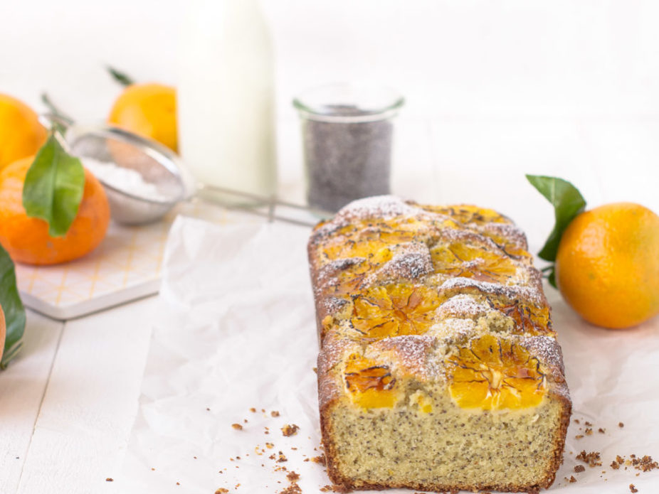 Flambierter Mandarinenkuchen