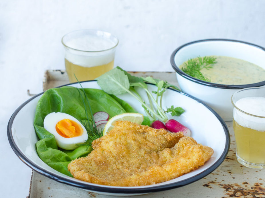 knuspriger Backfisch
