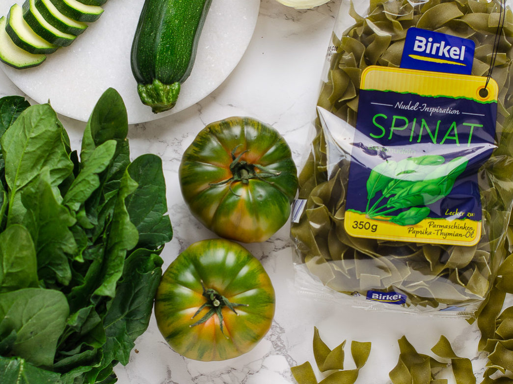 grüne Pasta-Suppe Foodistas Pastawoche