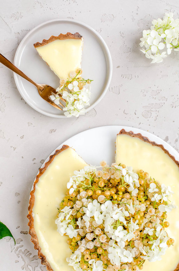 weiße Johannisbeer Mascarpone Tarte