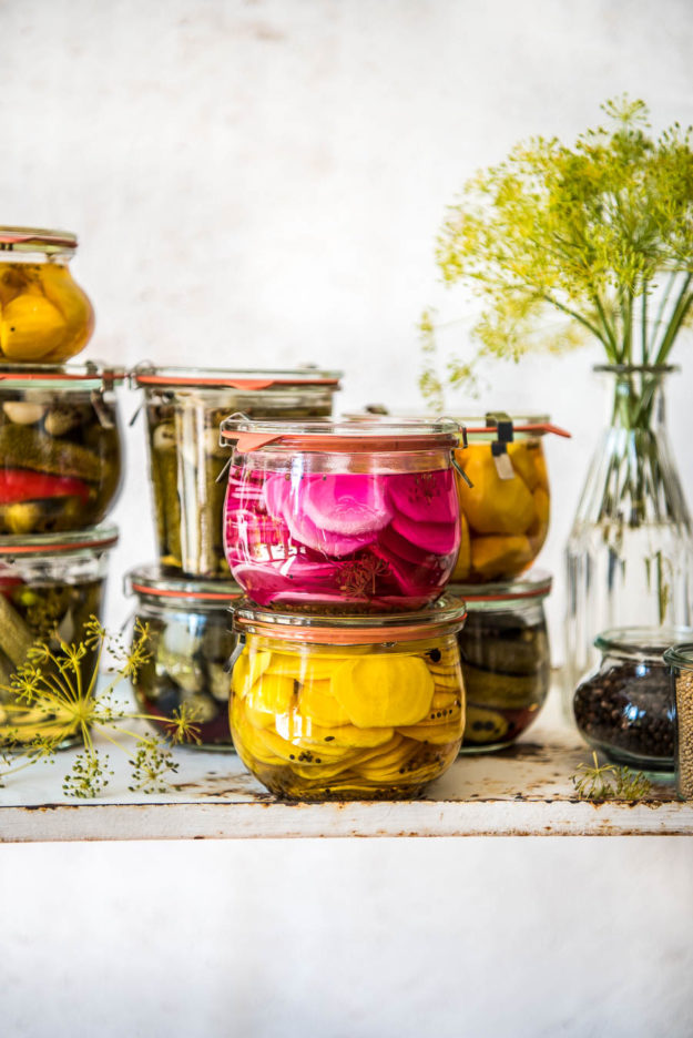Eingelegte Gurken und Ringelbete Foodistas