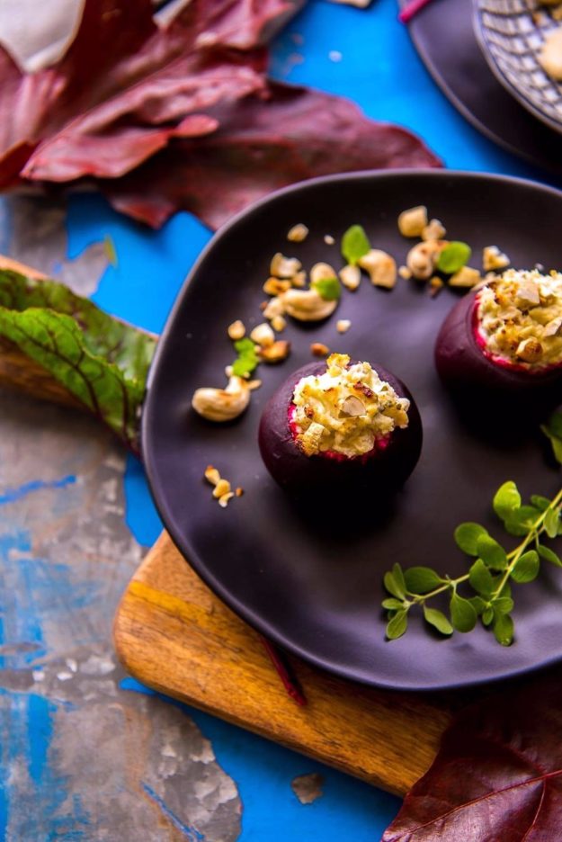 Arla Buko gefüllte Rote Bete mit Feta Cashew Füllung