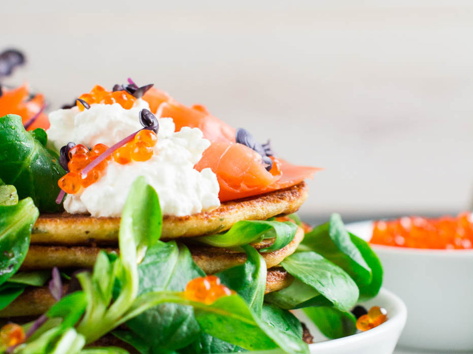 Lachs Pancakes
