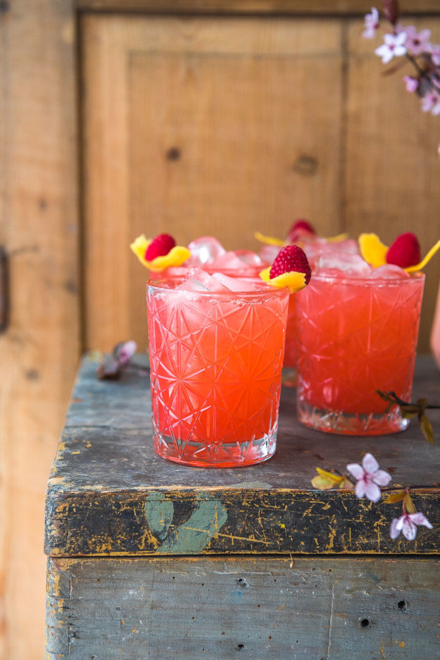 Himbeer Ginger Beer Drink