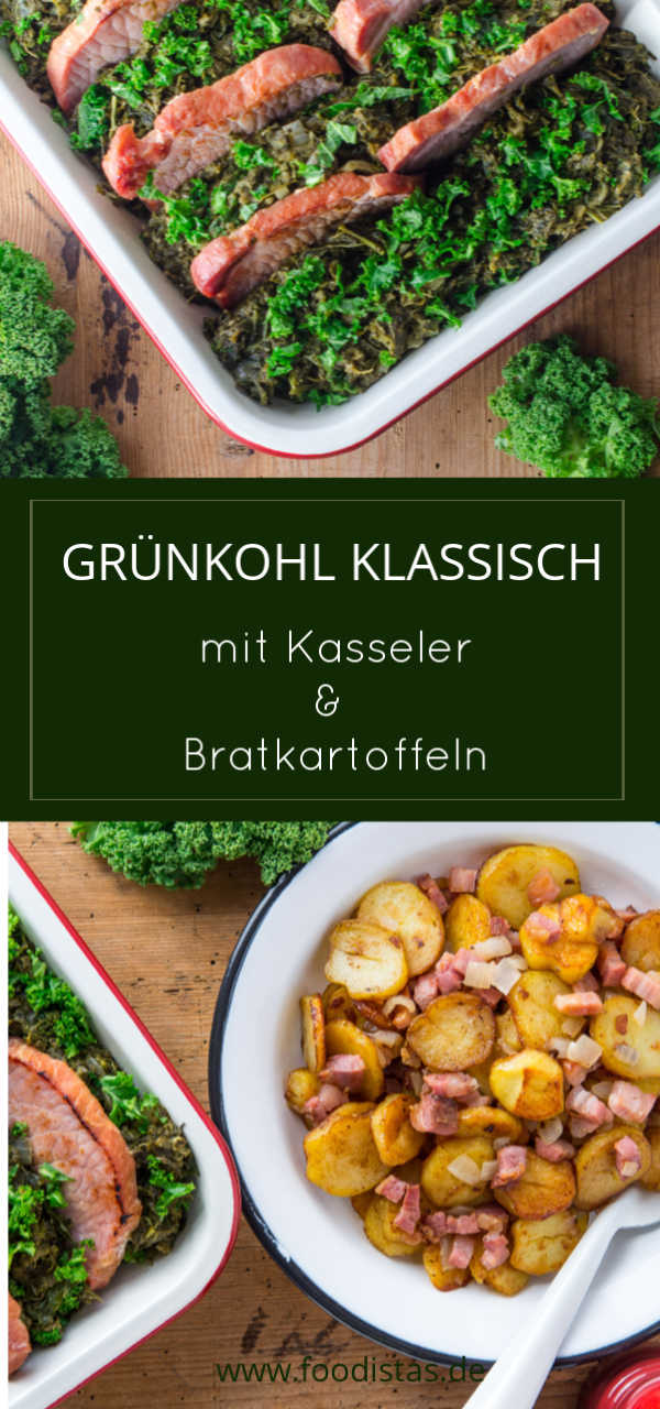 Grünkohl Auflauf mit Kasseler und knusprigen Bratkartoffeln, Grünkohl ...