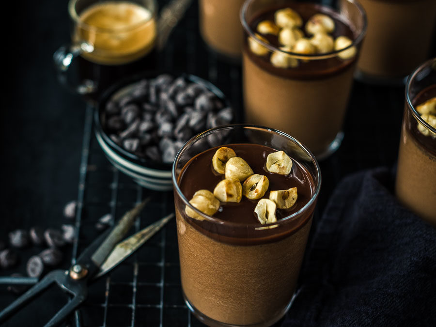 Schokoladen Haselnuss Mousse