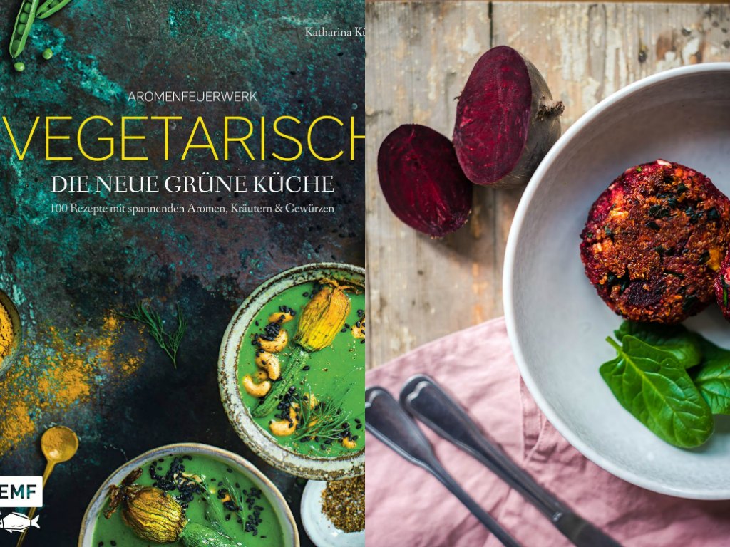 Rote Bete Quinoa Bratlinge Mit Minz Zitronen Joghurt Vegetarisch Foodistas De