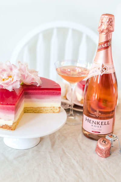 Backen zum Muttertag, Muttertagstorte mit Erdbeeren und Sekt Gelee ...