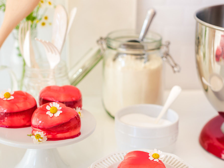 Mirror Glaze Herzen KitcheAid Queen of Hearts