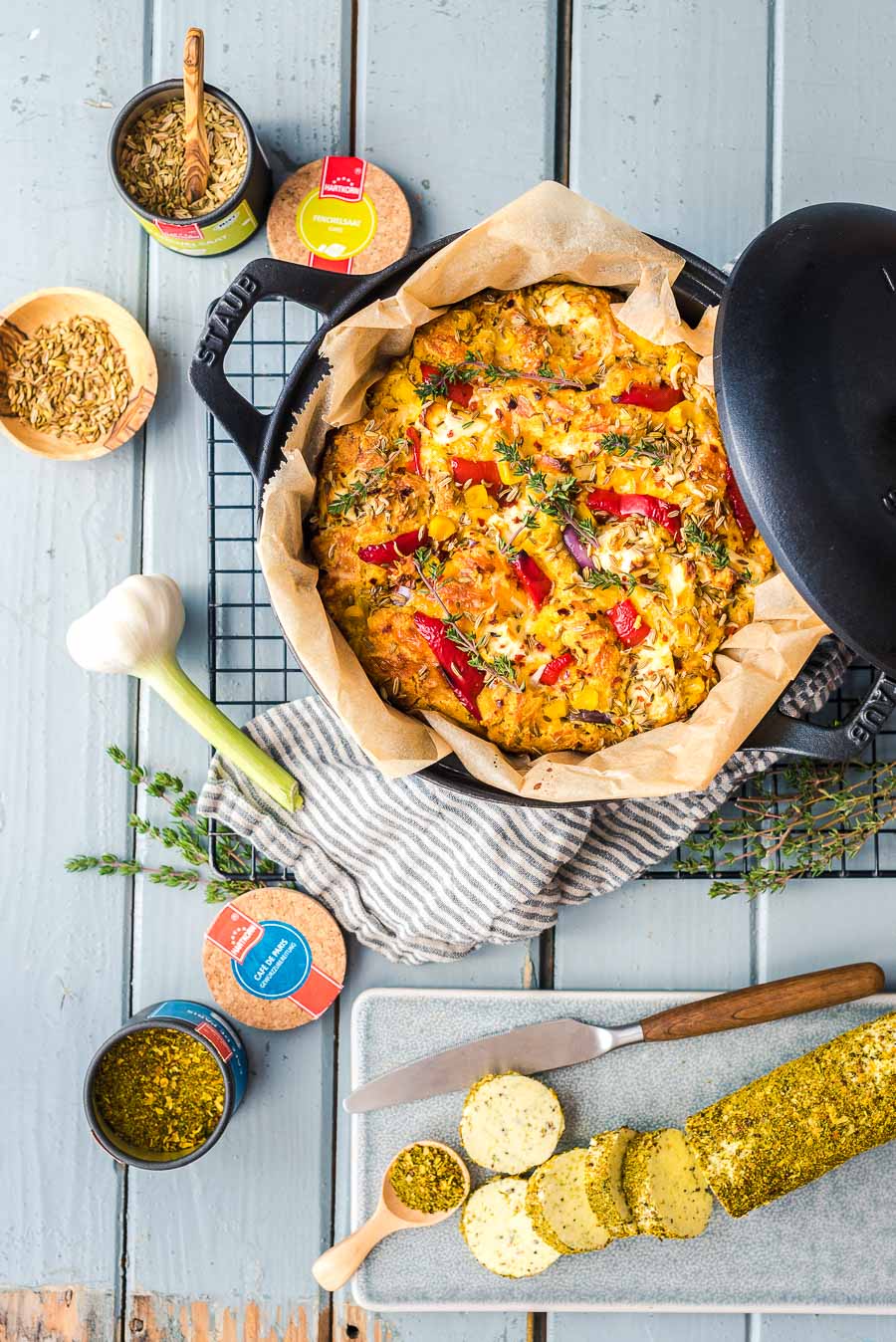 Maisbrot mit Fenchelsaat