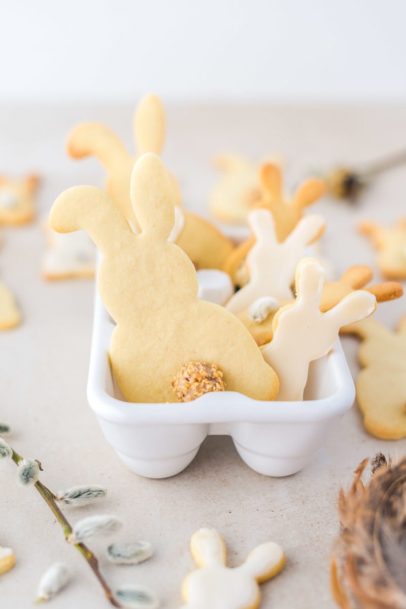 Rezept für Hasenkekse zu Ostern, backen zu Ostern, Plätzchen zu Ostern ...