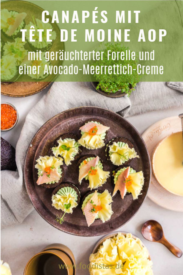 Rezepte zum Osterbrunch, Rezept Forellen Canapés mit Tête de Moine AOP ...