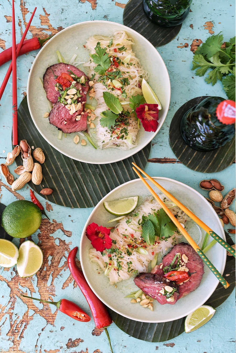 Thai Beef Salad mit Entrecôte