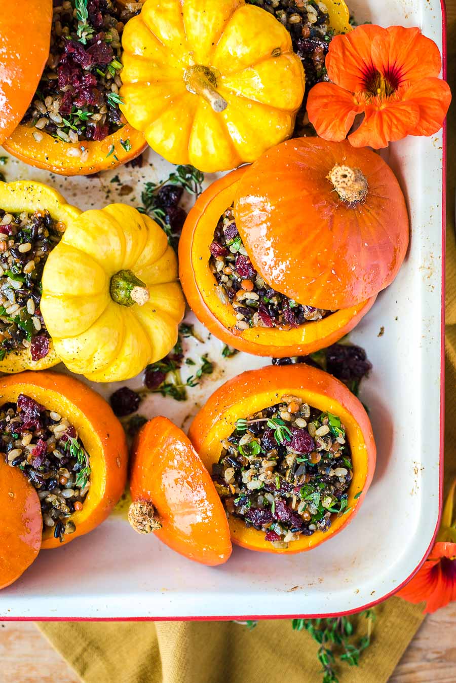 gefüllte Kürbisse mit Aceto Balsamico