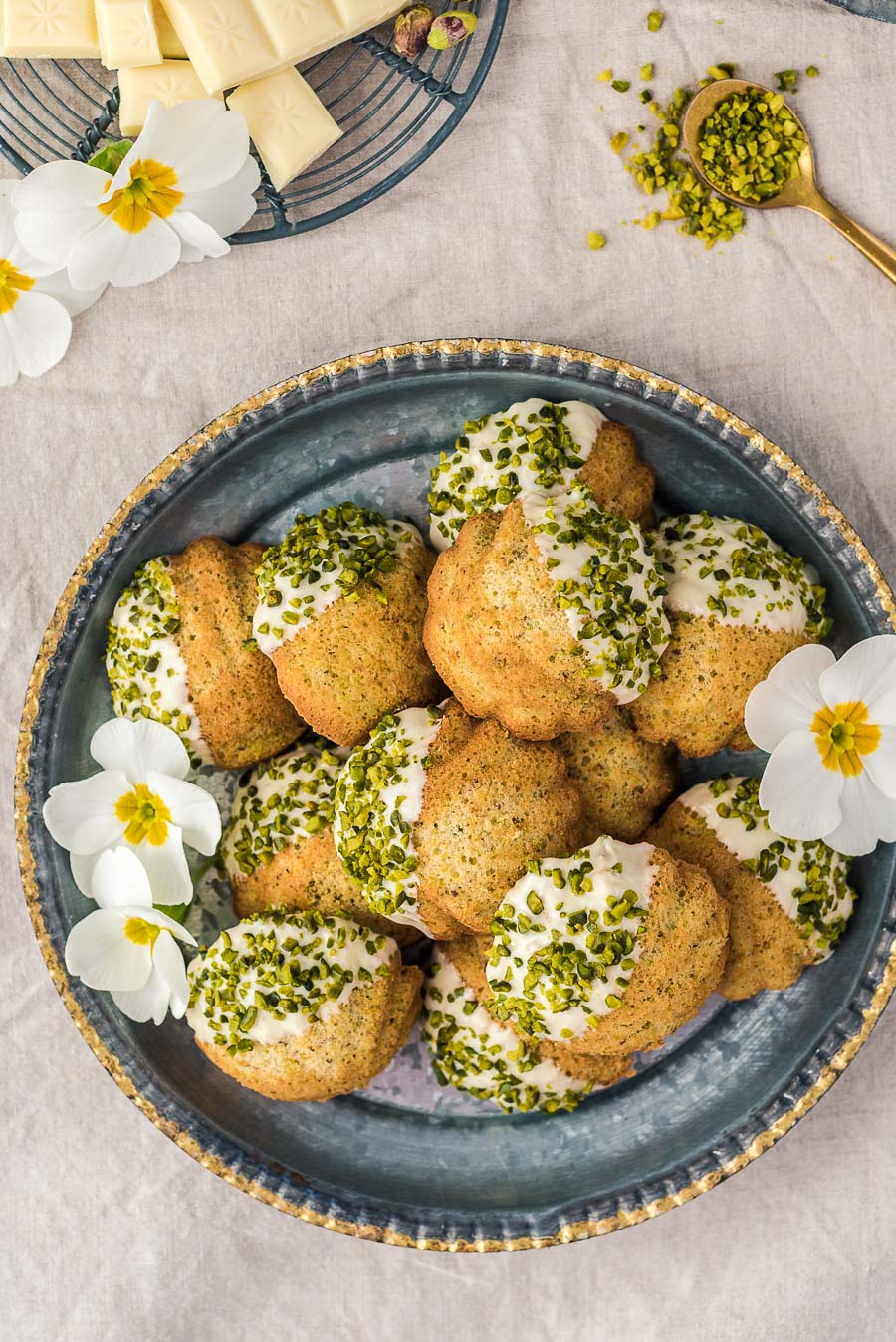 Pistazien Madeleines
