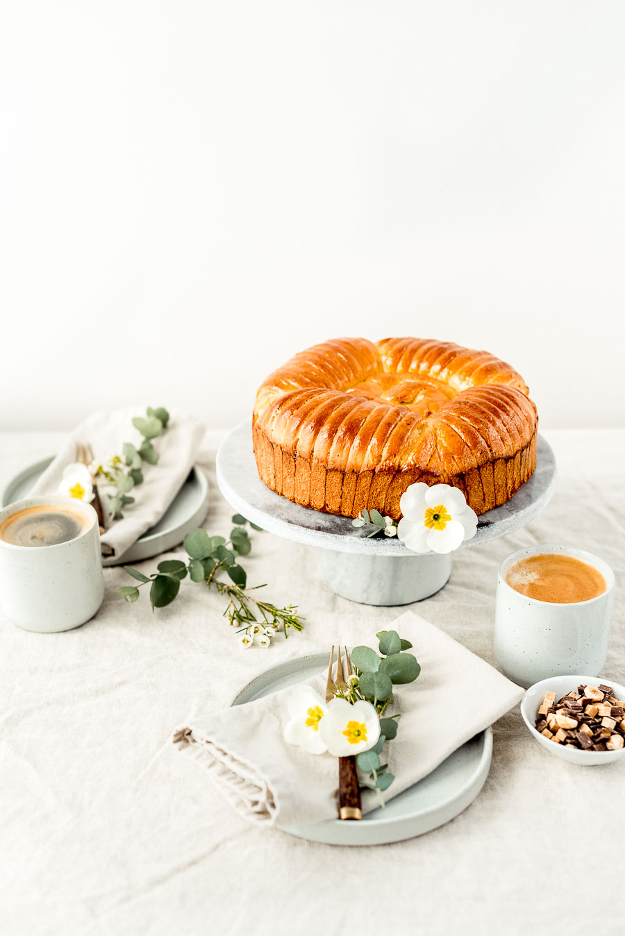 Woll Bread mit Schokoladenfüllung