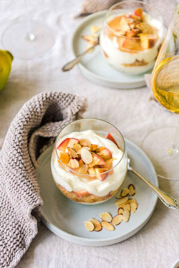 Van Nahmen Foodistas Apfel-Quitten-Schichtdessert im Glas