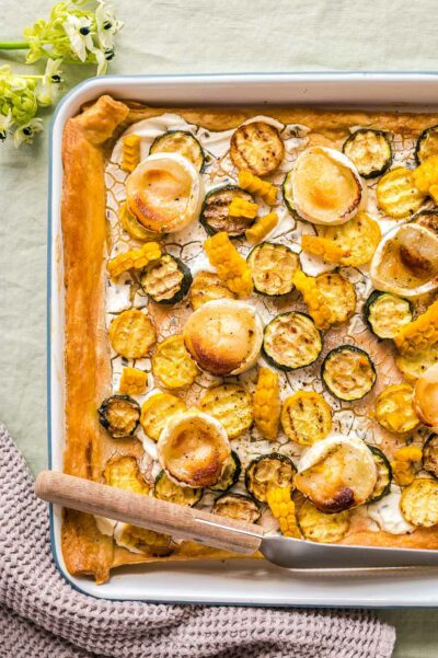 Rezept Möhrensalat mit Hummus, Zucchini Quiche mit Ziegenkäse ...