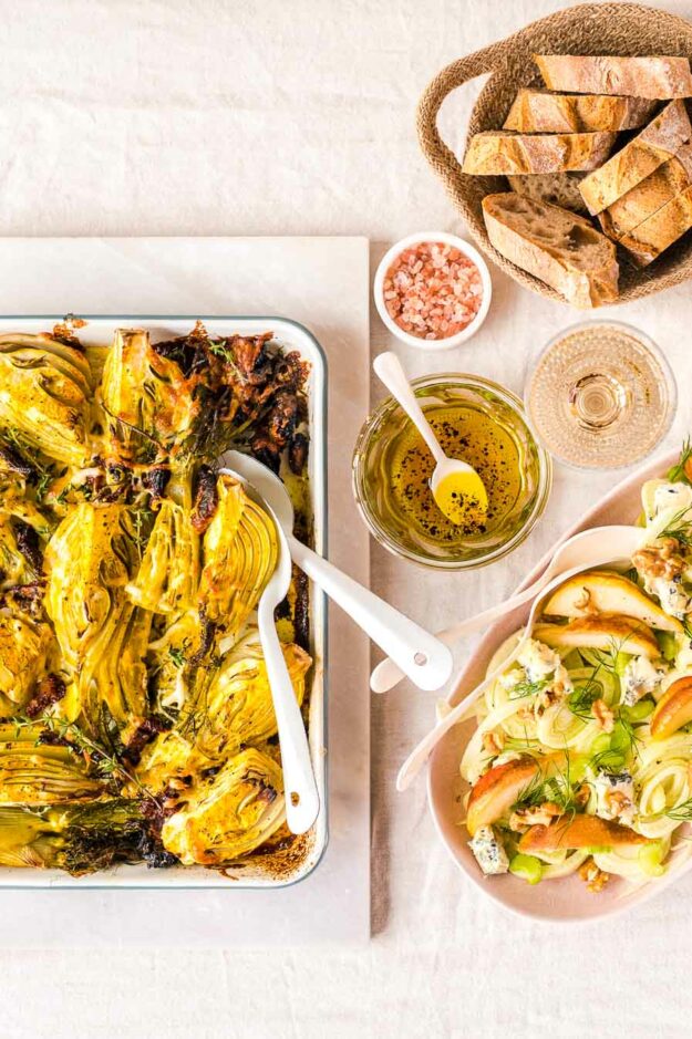 gebackener Fenchel aus dem Ofen