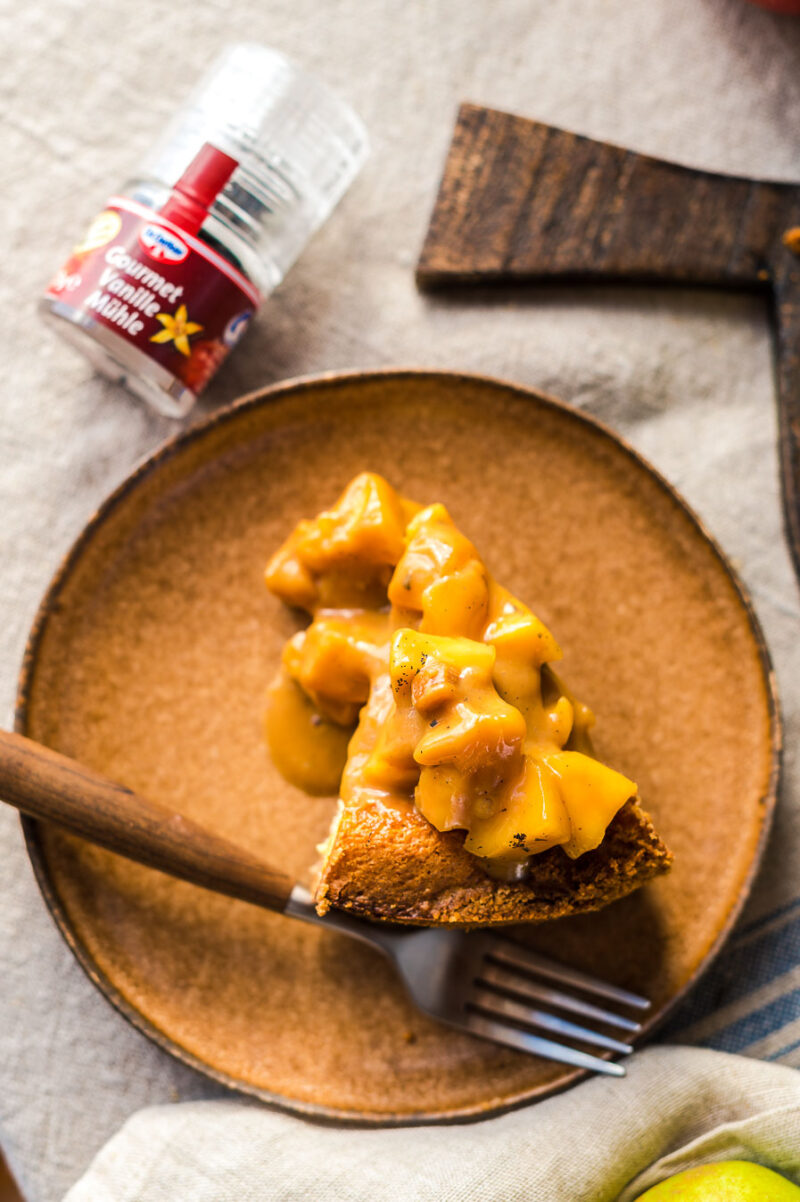 Rezept Apfel-Karamell-Cheesecake, Cheesecake mit Äpfeln, Backen Äpfel ...