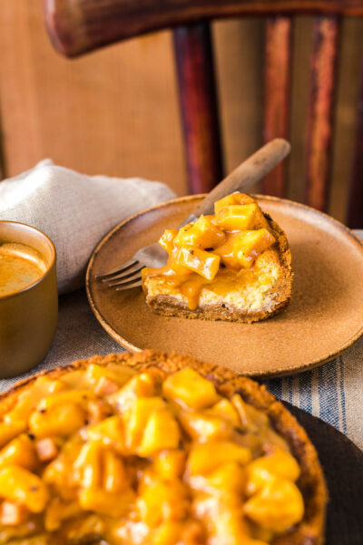 Rezept Apfel-Karamell-Cheesecake, Cheesecake mit Äpfeln, Backen Äpfel ...