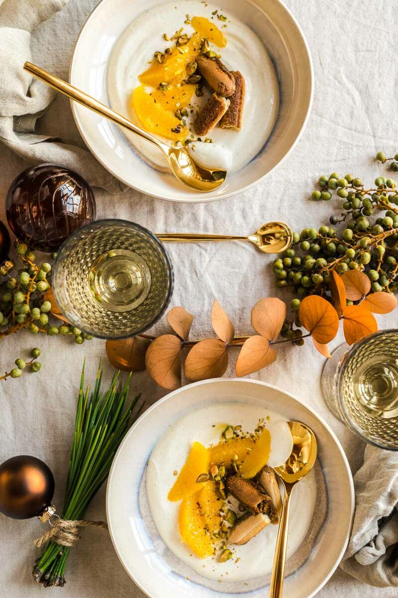 Vanille-Ricotta mit Orangenfilets, Rezept Dessert zu Weihnachten ...