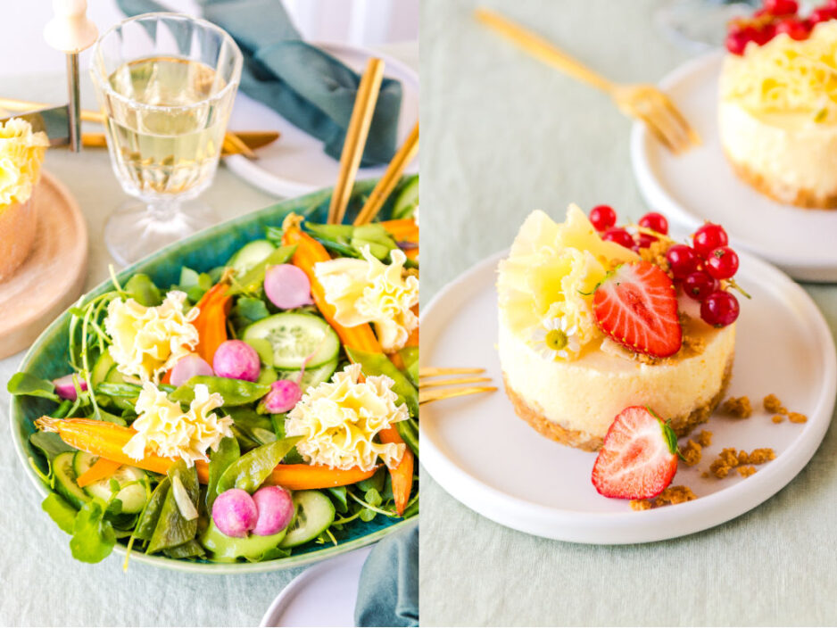 Collage Tête de Moine <span class="caps">AOP</span> Frühlingsmenü 2025